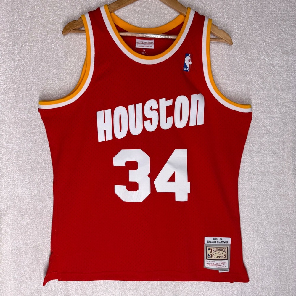 Mitchell & Ness Hakeem Olajuwon 34 Houston Rockets 1993-94 Jersey L